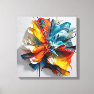 Turbulent Bloom Canvas Print