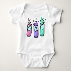Turbulent Test Tubes Baby Bodysuit