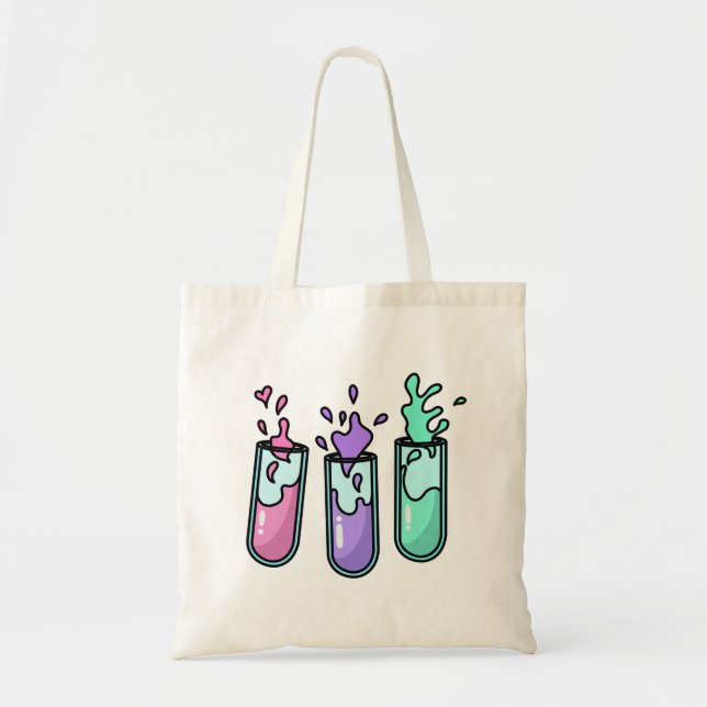 Turbulent Test Tubes Tote Bag (Front)