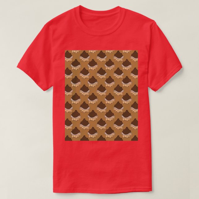 Turdle Pattern Graphic T-Shirt (Design Front)