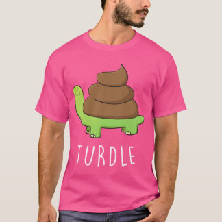 TURDLEurtle Lover Funny Poop Pun vintage girl T-Shirt