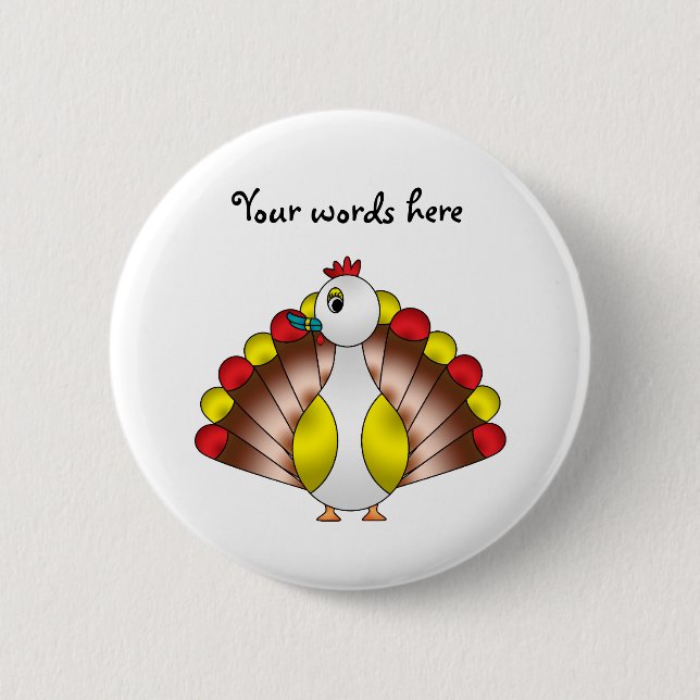 Turducken 6 Cm Round Badge (Front)