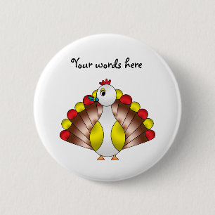 Turducken 6 Cm Round Badge
