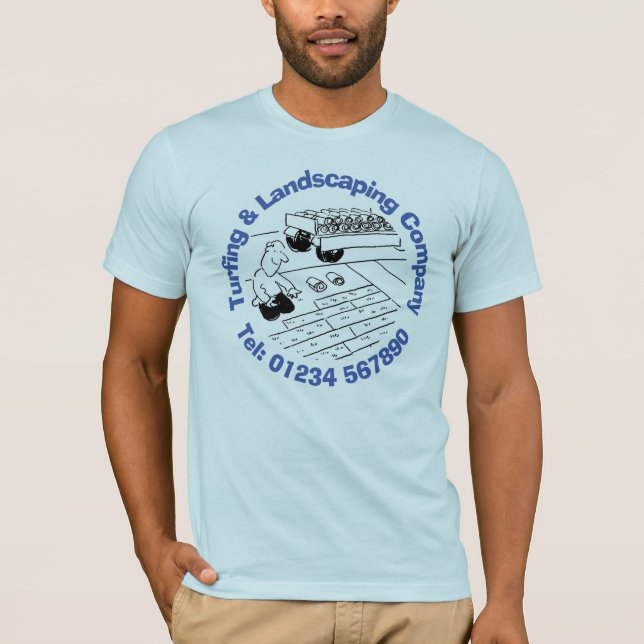Turfing & Landscaping. T-Shirt (Front)