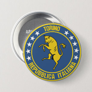 Turin                                              7.5 cm round badge