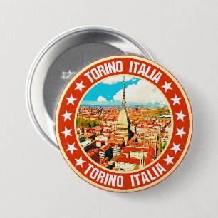 Turin 7.5 cm round badge