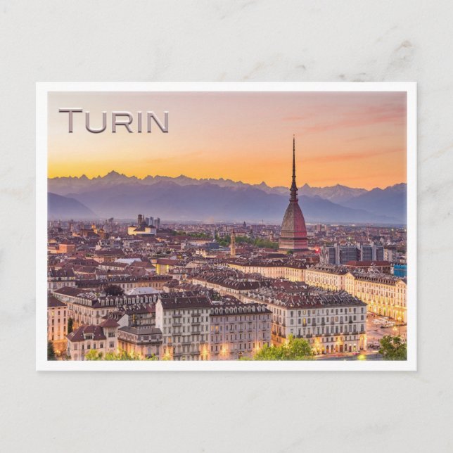TURIN at sunset - Postcard (Front)