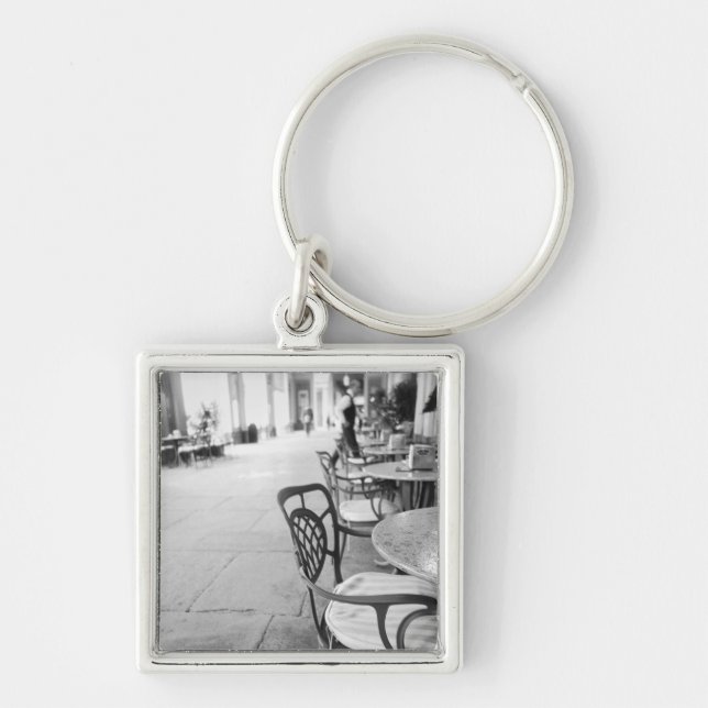 Turin Italy, Cafe and Archway Key Ring (Front)