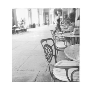 Turin Italy, Cafe and Archway Notepad
