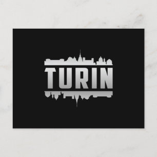 Turin Italy City Skyline Cityscape Funny Gift Postcard