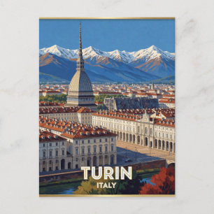 Turin Italy Mole Antonelliana Travel Scene 🏛️ Postcard