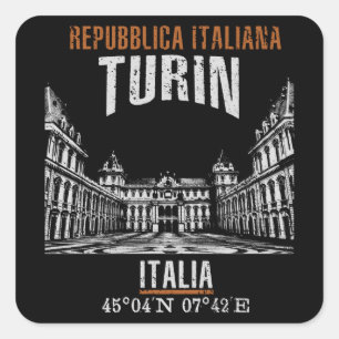 Turin Square Sticker