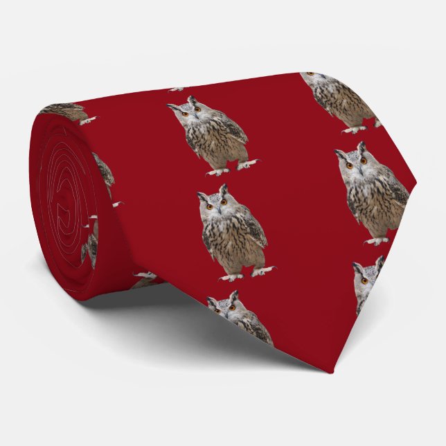 Turkestan eagle owl tie (Rolled)