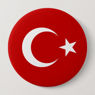 Turkey 10 Cm Round Badge