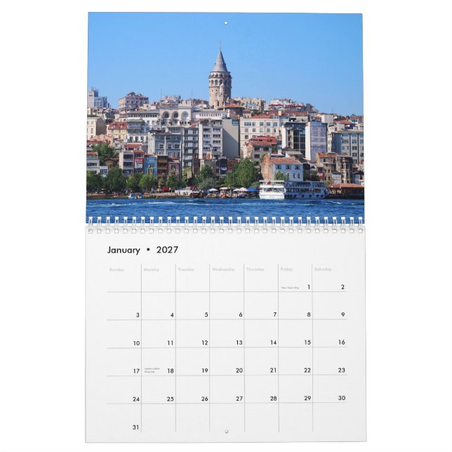 Turkey 2012 Calendar (Jan 2027)
