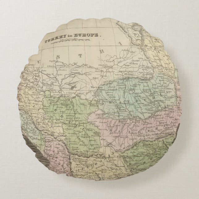 Turkey 3 round cushion (Front)