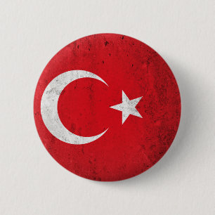 Turkey 6 Cm Round Badge