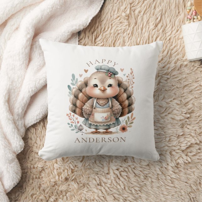 Turkey Add Custom Text  Cushion (Blanket)