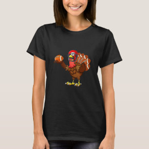 Turkey American Football Happy Turkey Day T-Shirt