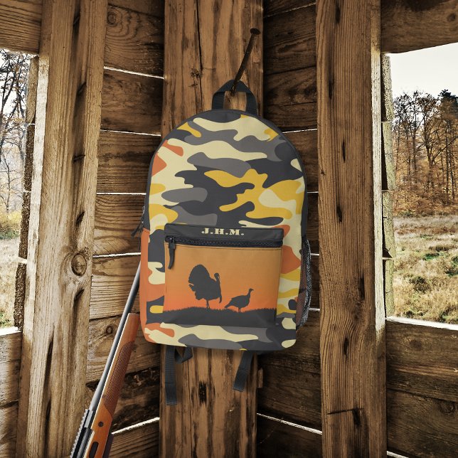 Turkey and Camo Printed Backpack (Creator Uploaded)