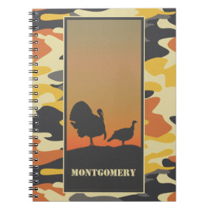 Turkey and Camo spiral Notebook