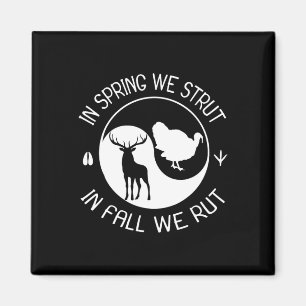 Turkey And Deer Hunting Hunter Magnet