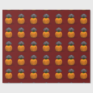 Turkey And Pumpkin Wrapping Paper