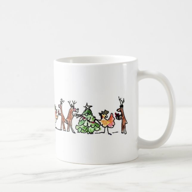 Turkey and tinsel time coffee mug (Right)