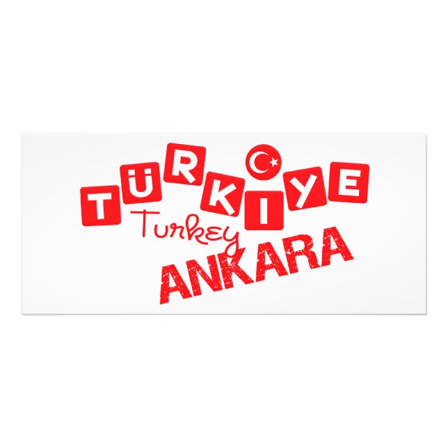 TURKEY ANKARA rack card - customise (Front)