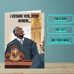 Turkey As a Flight Risk Funny Thanksgiving Card