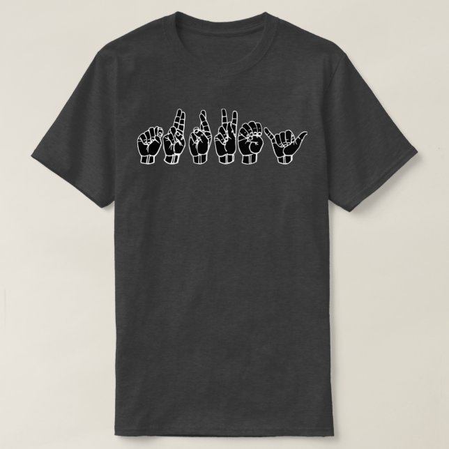 TURKEY ASL Sign Language Design 1 T-Shirt (Design Front)