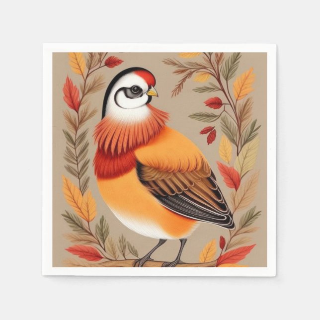 Turkey Bird  Napkin (Front)