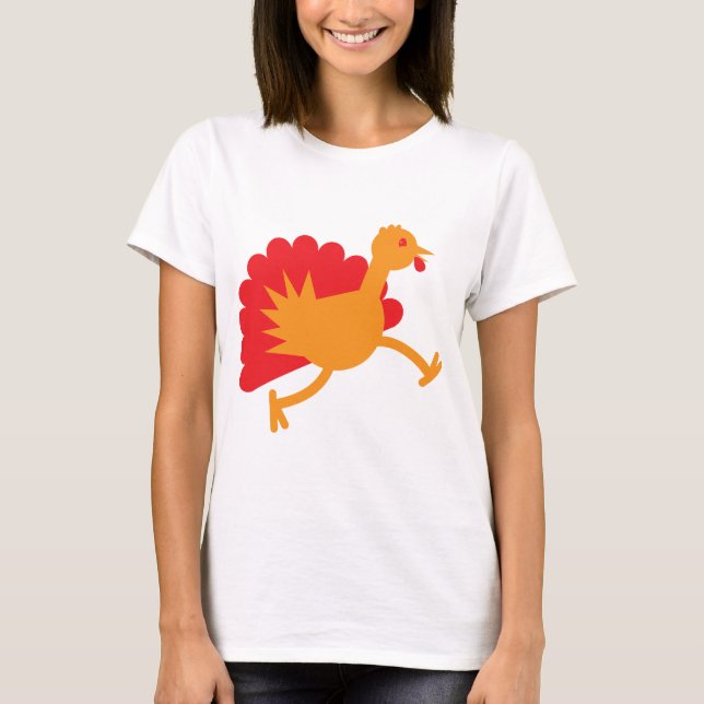 Turkey bird on the run! T-Shirt (Front)