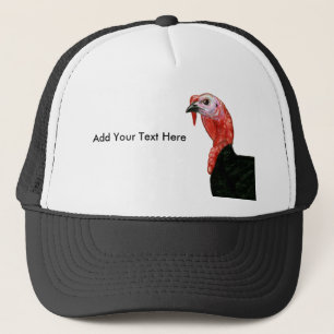 Turkey:  Black Tom Head Trucker Hat
