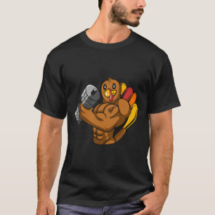 Turkey Bodybuilding Thanksgiving Day Gym Workout F T-Shirt