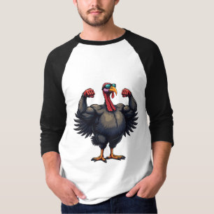 Turkey Bodybuilding Thanksgiving Day Gym Workout T-Shirt
