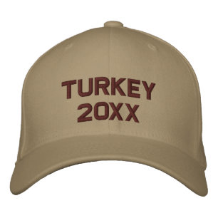 Turkey Bowl change to current year Embroidered Hat