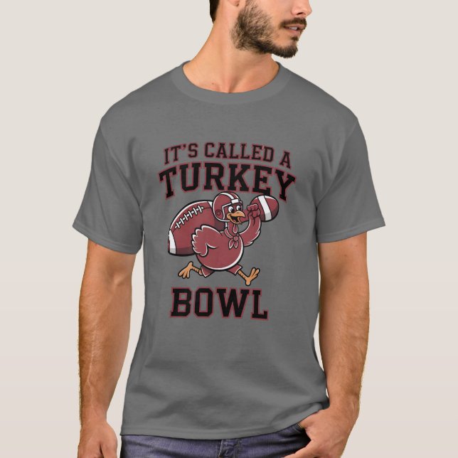 TURKEY BOWL FOOTBALL THANKSGIVING TEE (Front)