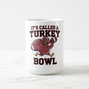 TURKEY BOWL FOOTBALL THANKSGIVING TEE COFFEE MUG