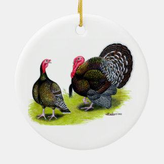 Turkey Broad Breasted Bronze Ceramic Tree Decoration