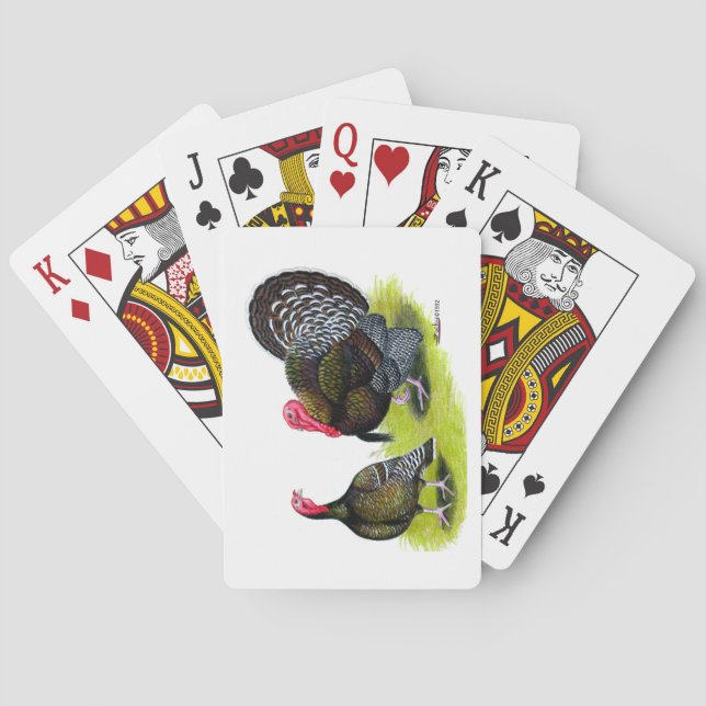 Turkey Broad Breasted Bronze Playing Cards (Back)