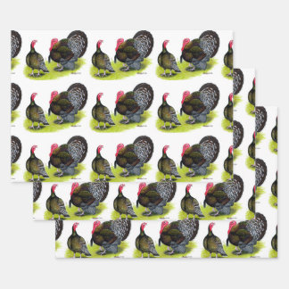 Turkey Broad Breasted Bronze Wrapping Paper Sheet
