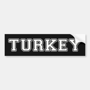 Turkey Bumper Sticker