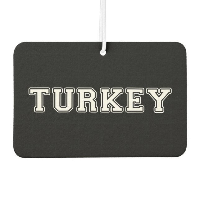 Turkey Car Air Freshener (Front)