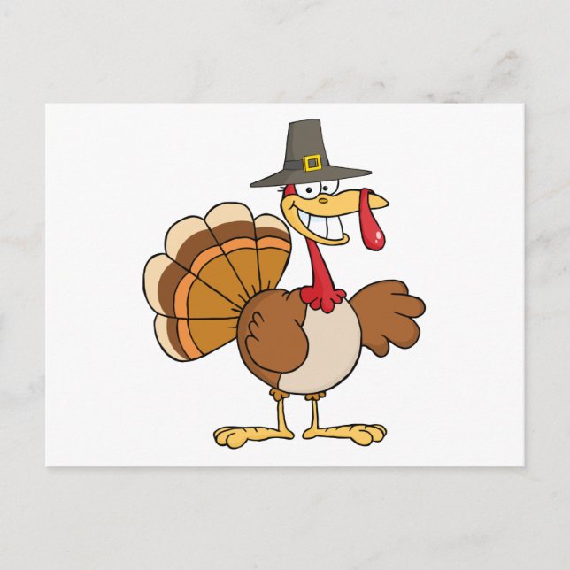 Turkey Cartoon Character Postcard (Front)
