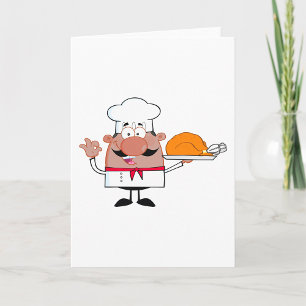 Turkey Chef Greeting Cards