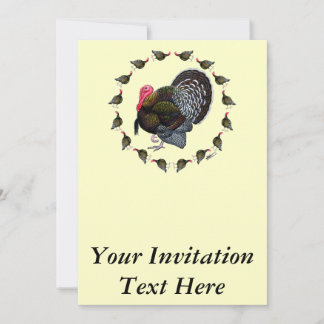 Turkey Circle Invitation
