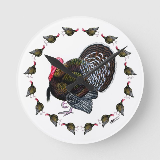 Turkey Circle Round Clock (Front)
