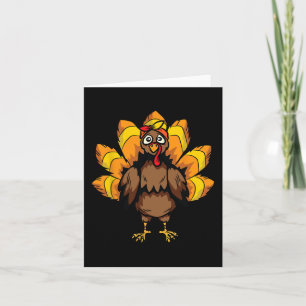 Turkey Costume Thanksgiving Day Cute Fall Autumn  Card