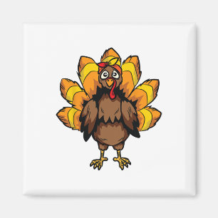 Turkey Costume Thanksgiving Day Cute Fall Autumn Magnet